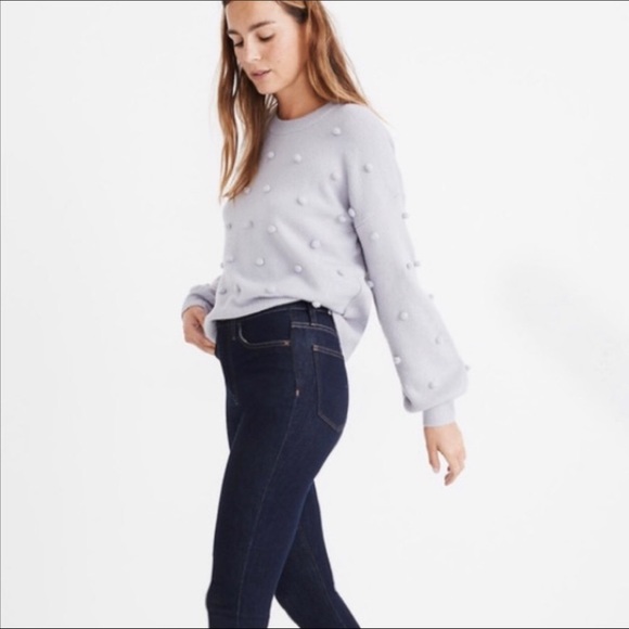 Madewell Brockton Bobble Lilac Sweater - Picture 2 of 5